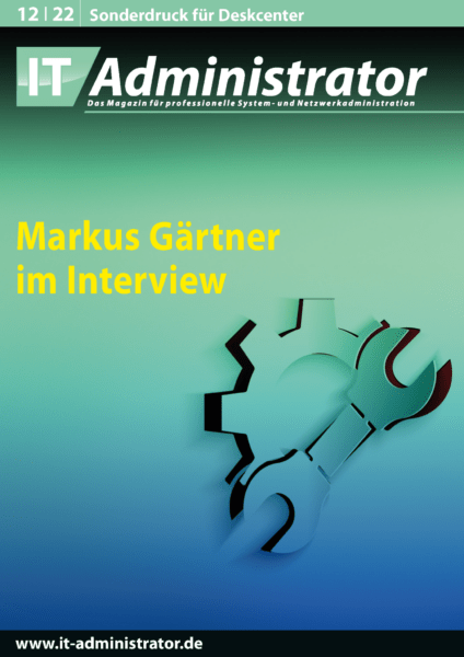 Markus Gärtner im Interview bei IT Administrator